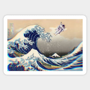 The Wave and an Astronaut Sticker